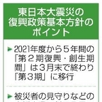 　東日本大震災の復興政策基本方針のポイント