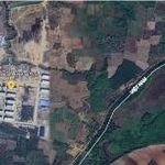 ベトナム国境近くの詐欺団地が建設され拡張中＝２０２５年１月、グーグルアースより