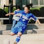 　藤枝順心高サッカー部時代の福岡美波さん