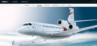 陳小二が保有するプライベートジェット機と同型機（ダッソーのホームページより）