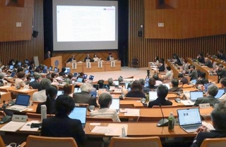 　４月に開かれた日本学術会議の総会＝東京都港区