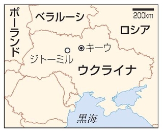 　ウクライナ・キーウ、ジトーミル、ロシア