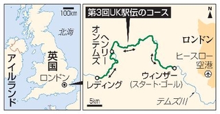 　第３回ＵＫ駅伝のコース