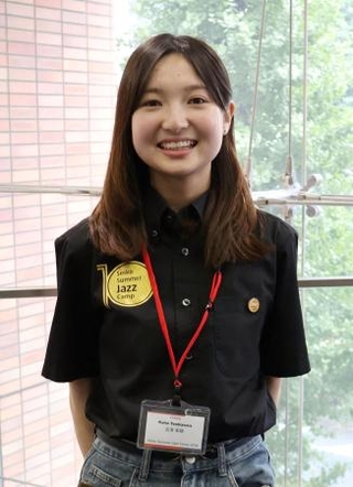 　「セイコー・サマー・ジャズ・キャンプ」で最優秀賞を受賞した吉沢果穂さん＝８月、東京都文京区