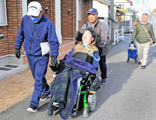 高砂市内で行われた避難訓練（２０２４年１２月）