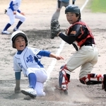 豊富ジュニアーズと広峰ジャガーズの熱戦＝姫路市香寺町行重