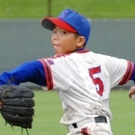 ２００９年に４強入りした賀集少年野球クラブの村上頌樹選手＝三木市志染町三津田