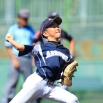 力投する小部東アローズ先発の惠美昇大選手＝Ｇ７スタジアム神戸（撮影・鈴木雅之）