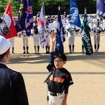 選手宣誓する新温泉ドリームズの岡田翔琉主将