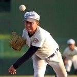 ２番手で好投した高丘の入江晴豊選手