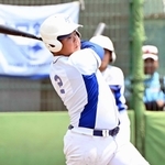 ４番として打線を牽引した広峰の奥田留生選手（撮影・大田将之）