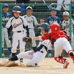 優勝を争い白熱のプレーを見せた選手たち＝丹波篠山市今田町今田新田