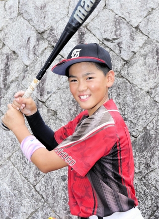 篠山少年野球団の石田帆空選手＝Ｇ７スタジアム神戸