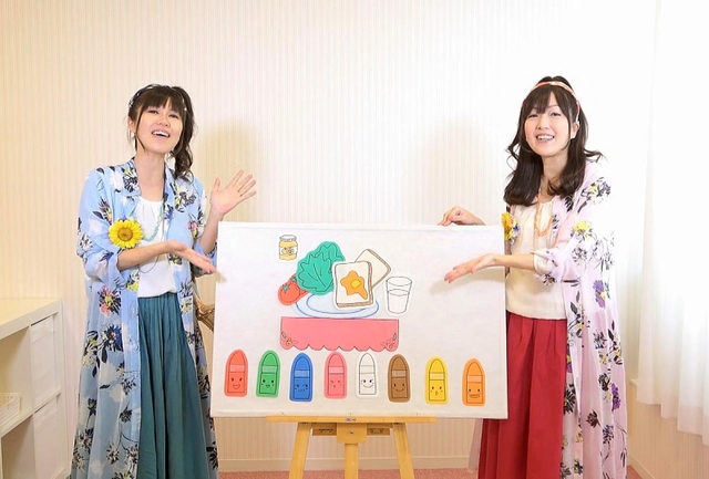 幼稚園や保育園でもおなじみ、「おはようクレヨン」のパネルシアター（撮影・後藤亮平）