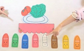 色とりどりのクレヨンでどんな食卓を描こうかな