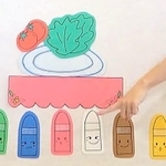 色とりどりのクレヨンでどんな食卓を描こうかな