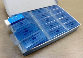 シードのプラスチック字消し「クリアレーダー」＝１０月３０日、大阪市都島区内代町３