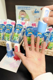 売り切れ続出という「手洗い練習スタンプ　おててポン」は５５０円＝神戸市西区糀台５、ナガサワ文具センタープレンティ店（同店は臨時休業中）
