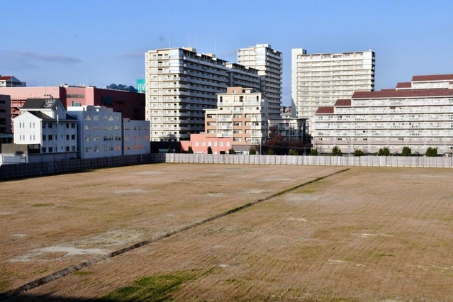 明石市が取得予定のＪＴ工場跡地＝明石市大久保町大久保町