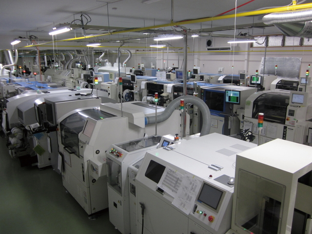 レス球の生産ライン