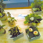 プリザーブドフラワーを使った商品見本