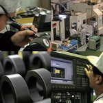 精密機器加工に挑む従業員たち