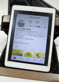 上村さんが愛用するｉＰａｄ。ボロボロのケースをガムテープで補強して使っている＝西宮市甲子園町