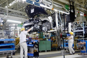 中国・大連市の日産自動車の生産工場。自動車各社の海外戦略が今後どう変わるか（２０１９年）