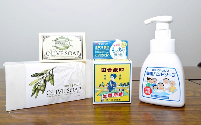 オリーブソープや廃油をリサイクルしたハンドソープなどの製品