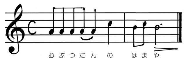 【誕生】１９７５（昭和５０）年【経緯】広告会社に制作を依頼。【特徴】今回採譜したピアニストの赤松林太郎さん（大阪音大准教授）は「言葉の持つリズムを生かしつつ大きな抑揚を避けて隣り合う音で作られたことで穏やかで平安な情緒が醸し出された」。メロディーが関西人に浸透しており、今後も使い続ける考え。