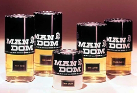 男性用の整髪料などをそろえた発売当初の「マンダムシリーズ」（マンダム提供）