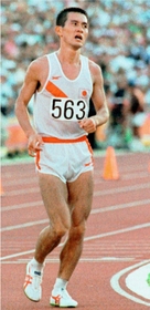 ロサンゼルス五輪男子マラソンで１４位に終わった瀬古利彦選手＝１９８４年８月（共同）