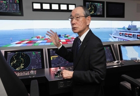 今後の展望を語る古野幸男社長。新規事業にも挑み、２０３０年までに売上高の３割を新規事業で稼ぐ計画だ＝西宮市芦原町（撮影・三浦拓也）