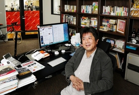 「ＩＴ社会の中で生まれる膨大な顧客情報を、うまく活用できるようサポートしたい」と話す永吉一郎社長＝神戸市中央区京町（撮影・藤家　武）