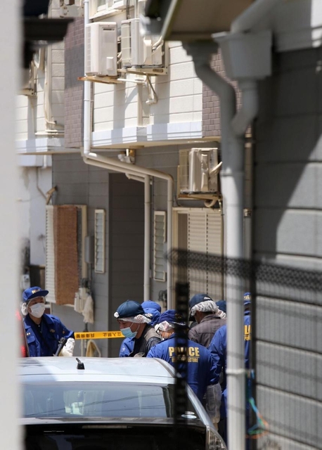 殺人未遂があったとされる現場付近＝４日午後、宝塚市