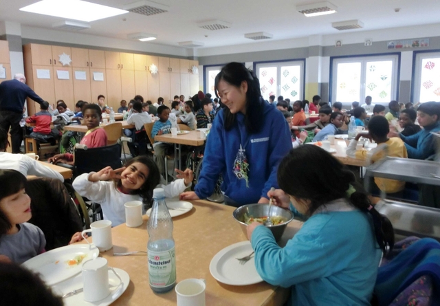 関西学院大の星島小穂さん（ドイツ国際平和村提供）