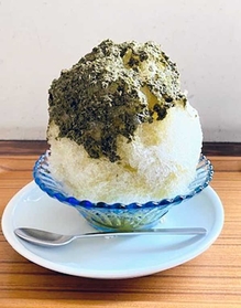神戸市東灘区の「日本茶カフェ一日」のかき氷（提供画像）