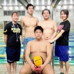 部員５人で活動していたころの関西学院大水球部