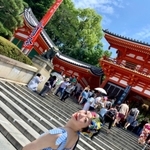 宵山の八坂神社にて