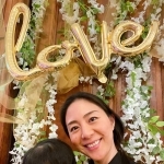 ブルックリンでお友達の結婚パーティーに参加し、娘と２人で記念撮影