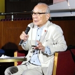 オーストラリアで、長崎での被爆体験について話す田中熙巳さん（２０１８年）