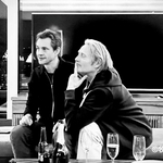 テレビドラマ「ハンニバル」のデュオ、マッツ・ミケルセン（右）とヒュー・ダンシー。（©牧村英里子）