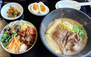 飛騨牛炭火焼肉おおはしの「特製牛骨飛騨牛ラーメン」