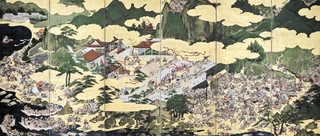 「源平合戦図屏風（一の谷）」（兵庫県立歴史博物館蔵）