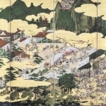「源平合戦図屏風（一の谷）」（兵庫県立歴史博物館蔵）