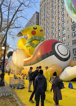 バルーンインフレーションで見たピカチュウの巨大バルーン