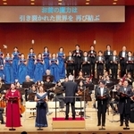 神戸市室内管弦楽団（ＫＣＣＯ）と神戸市混声合唱団の合同定期演奏会より。ベートーベン「交響曲第９番」の演奏＝２０２５年１１月、神戸市中央区、神戸文化ホール（（ｃ）米田フォト）