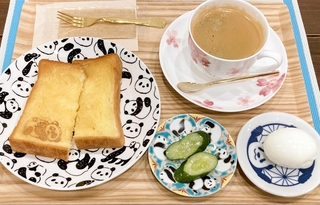 「珈琲と。パンダの寝床」のモーニング