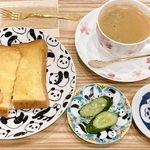 「珈琲と。パンダの寝床」のモーニング