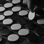 白から黒へ…！？（撮影・大田将之）